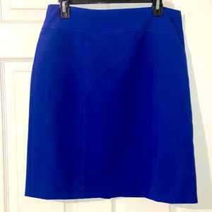 Royal blue pencil skirt. Size 14. VGUC, **except for loose hook on hook and eye